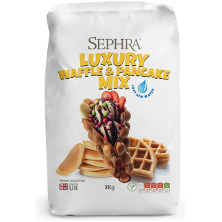 Sephra Waffle & Pancake Mix 3Kg (1x3kg Bag)