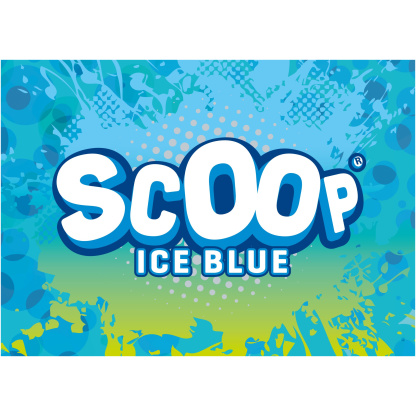 scoop ice blue slush