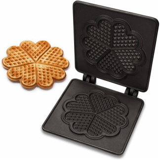 Big Hears Waffle Interchangeable Plates for Thermocook